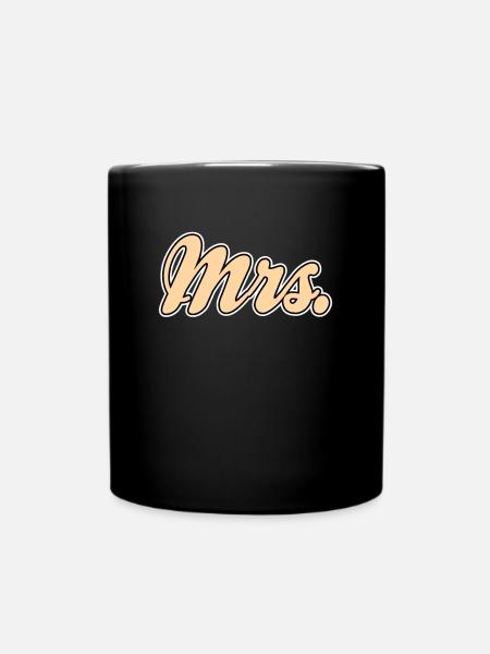 Mr Mrs Teamshirt - Tasse einfarbig - Schwarz
