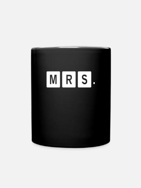 Mr Mrs Teamshirt - Tasse einfarbig - Schwarz