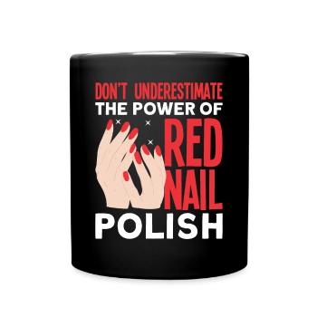 Nail Polish Nail Design Manicure Nail Studio Nails - Full Colour Mug - black - Front
