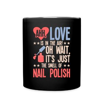 Nail Polish Nail Design Manicure Nail Studio Nails - Full Colour Mug - black - Front