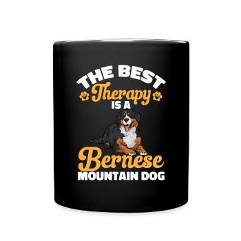Bouvier bernois - Mug uni - noir - Devant