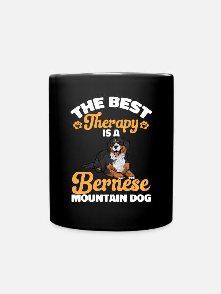 Berner Sennenhund - Tasse einfarbig - Schwarz