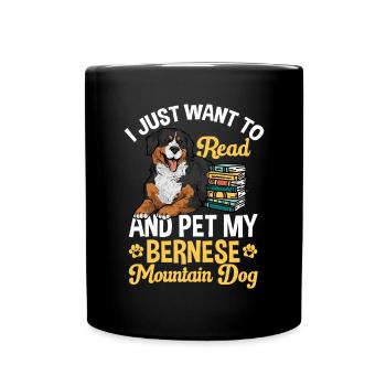 Bouvier bernois - Mug uni - noir - Devant