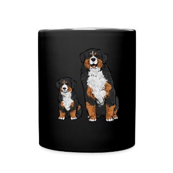 Bernese Mountain Dog - Full Colour Mug - black - Front