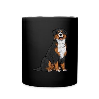 Bernese Mountain Dog - Full Colour Mug - black - Front
