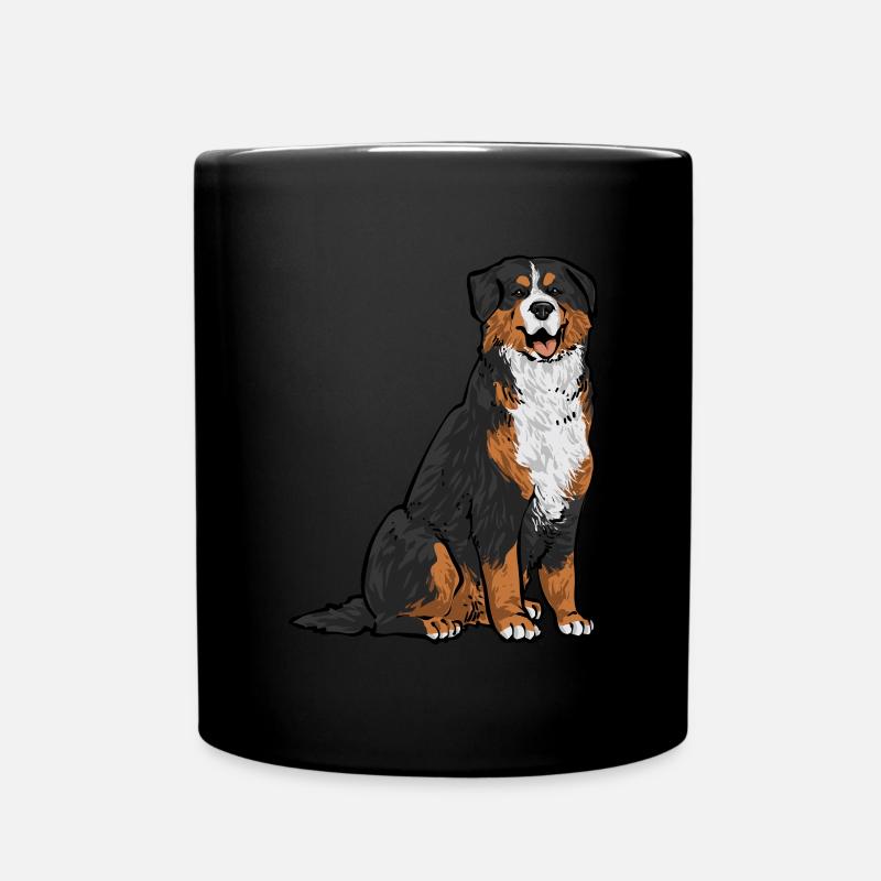 Berner Sennenhund - Tasse einfarbig - Schwarz