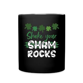 Lustige Irische Saint Patricks Day Shake Your - Tasse einfarbig - Schwarz - Vorne