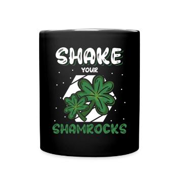 Lustige Irische Saint Patricks Day Shake Your - Tasse einfarbig - Schwarz - Vorne