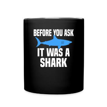 Leg amputation prosthesis - Full Colour Mug - black - Front