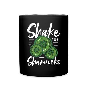 Lustige Irische Saint Patricks Day Shake Your - Tasse einfarbig - Schwarz - Vorne