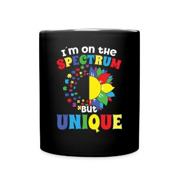 Autismus sur le spectre mais une sensibilisation unique à l’autisme - Mug uni - noir - Devant