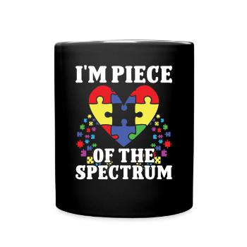 Autismus Piece Of Spectrum Sensibilisation à l’autisme - Mug uni - noir - Devant