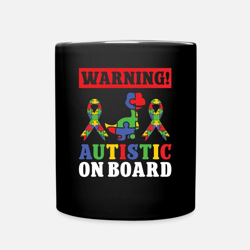 Autismus Autistic On Board Autism Awareness - Tasse einfarbig - Schwarz