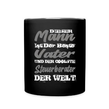Steuerberater - Tasse einfarbig - Schwarz - Vorne