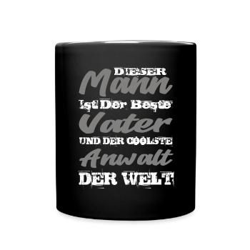 Anwalt - Tasse einfarbig - Schwarz - Vorne