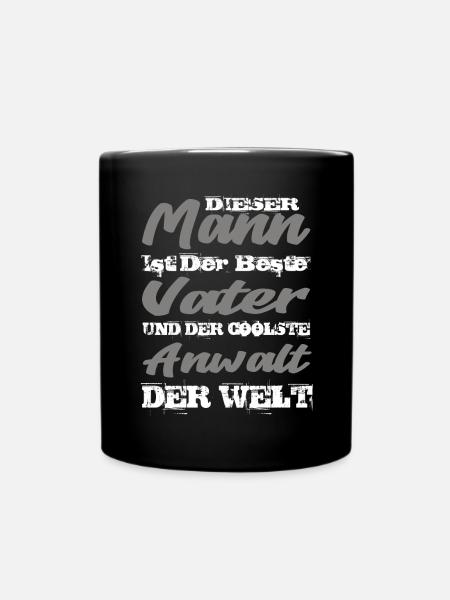 Anwalt - Tasse einfarbig - Schwarz