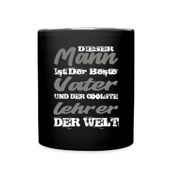 Lehrer - Tasse einfarbig - Schwarz - Vorne