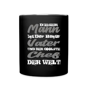 Chef - Tasse einfarbig - Schwarz - Vorne