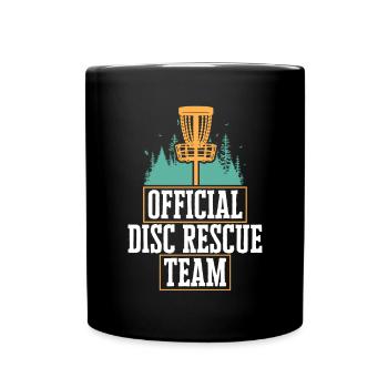 Discgolf Disc Golf Frisbee - Tasse einfarbig - Schwarz - Vorne