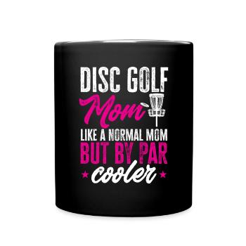 Discgolf Disc Golf Frisbee - Tasse einfarbig - Schwarz - Vorne