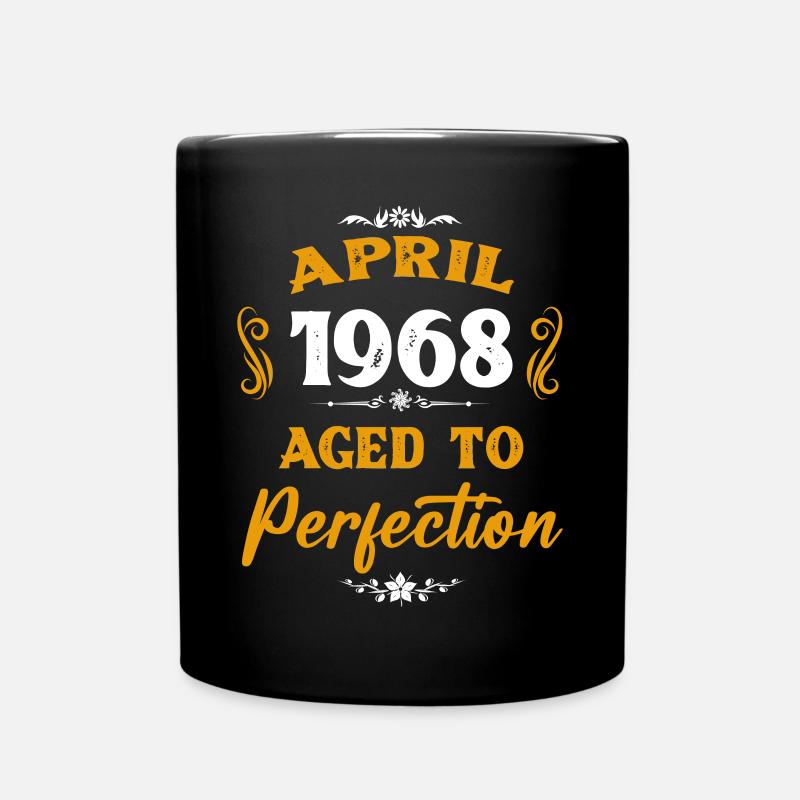Avril 1968 Vintage Cadeau d’anniversaire - Mug uni - noir