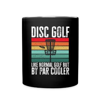 Discgolf Disc Golf Frisbee - Tasse einfarbig - Schwarz - Vorne