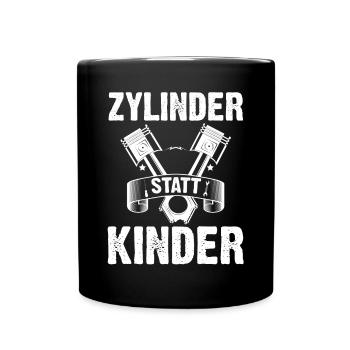 Auto Mechaniker KFZ Mechatroniker Tuner Schrauber - Tasse einfarbig - Schwarz - Vorne
