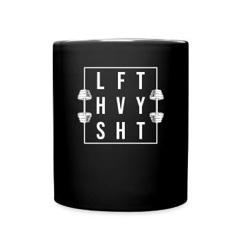 Drôle LFT HVY SHT Lift Lifter - Mug uni - noir - Devant