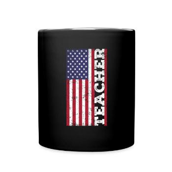 Professeurs patriotiques américains - Mug uni - noir - Devant