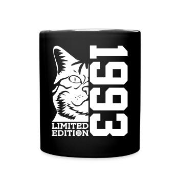 LIMITED EDITION 1993 CAT 33RD BIRTHDAY - Full Colour Mug - black - Front