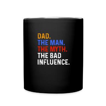 Papa Zitat Männer Papa Geburtstag Vatertag Papa - Tasse einfarbig - Schwarz - Vorne