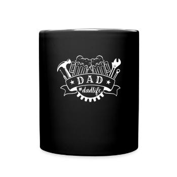 Papa Zitat Männer Papa Geburtstag Vatertag Papa - Tasse einfarbig - Schwarz - Vorne