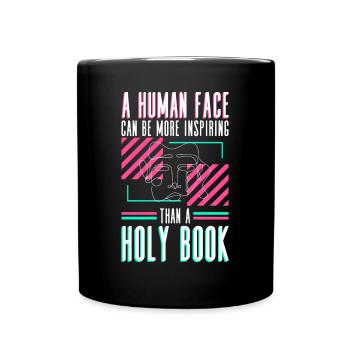 Atheist Atheism Anti Church Anti Religion - Full Colour Mug - black - Front