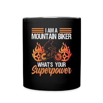 Je suis un vététiste quel est votre - Mug uni - noir - Devant