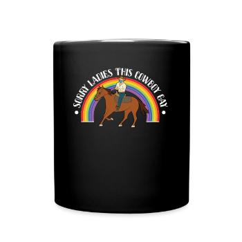 Cowboy gay - Mug uni - noir - Devant