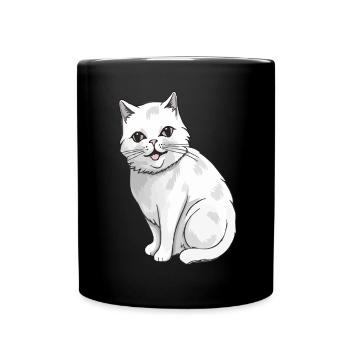 Joli chat pour les amoureux des chats - Mug uni - noir - Devant