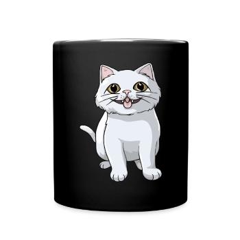 Chaton mignon pour les propriétaires de chats - Mug uni - noir - Devant