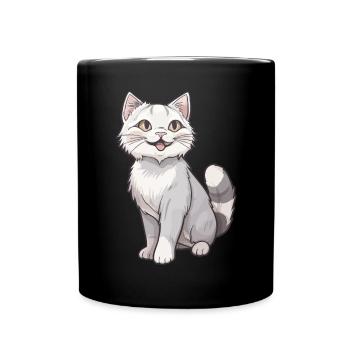 Chat mignon pour les amoureux des chats - Mug uni - noir - Devant
