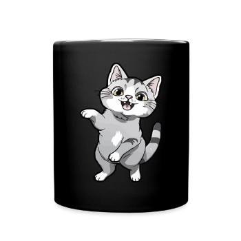 Chaton dansant pour les amoureux des chats - Mug uni - noir - Devant