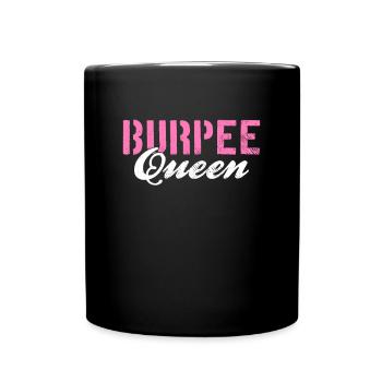 Burpee Queen - Tasse einfarbig - Schwarz - Vorne