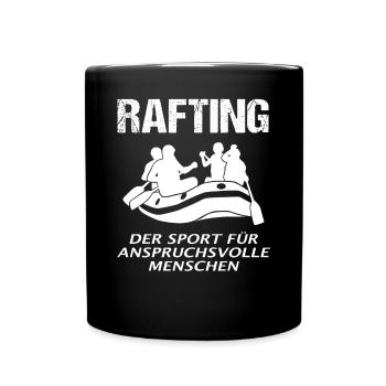Rafting Saying White Water Boating Gift - Full Colour Mug - black - Front