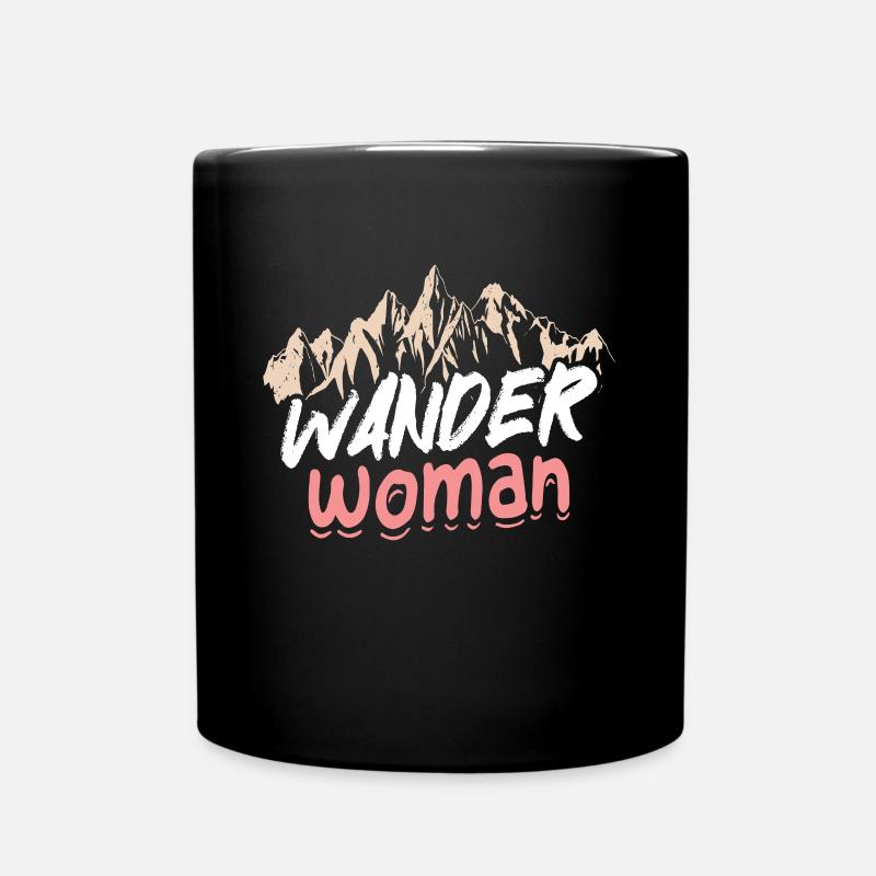 Wander woman - Tasse einfarbig - Schwarz