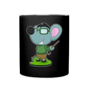 École de pointage des enseignants de souris - Mug uni - noir - Devant