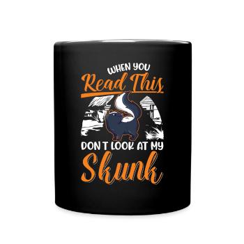 Skunk lover - Full Colour Mug - black - Front