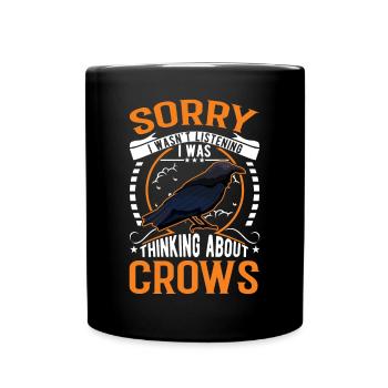 Crow Raven Crow Crow Husbandry Crow Breeder - Full Colour Mug - black - Front