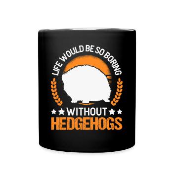 Hérisson Cadeau Stacheligel - Mug uni - noir - Devant