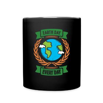 Journée écologique de la planète Terre sauve la Terre - Mug uni - noir - Devant