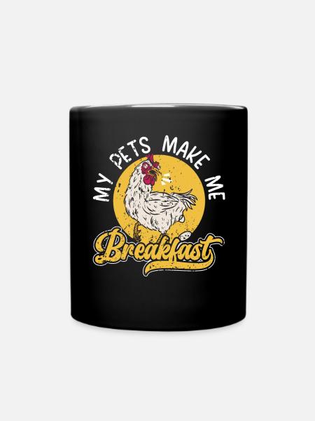 Hühnerzüchter Hühnerflüsterer Nutztier - Tasse einfarbig - Schwarz