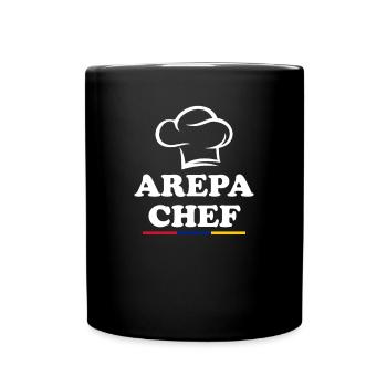 Arepas Chef, Arepa - Full Colour Mug - black - Front