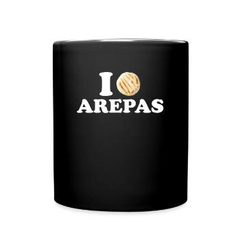 J’adore les arepas, venezuela arepas - Mug uni - noir - Devant